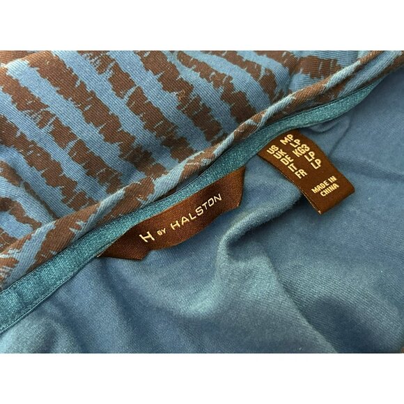 H By Halston Blue Sleeveless Striped Hi Low Relaxed Casual Summer Dress Size MP - Picture 6 of 6